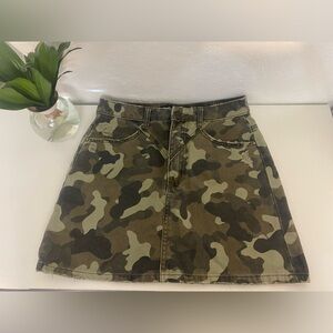 Camouflage Maxi Skirt